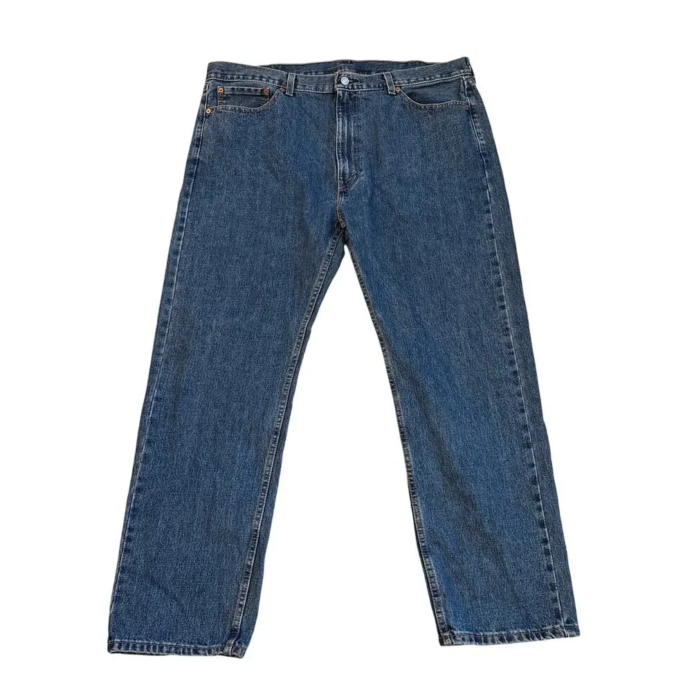Levis 505 Jeans Mens Sz 40x30 Blue Regular Fit Straight Leg 100% Cotton Classic